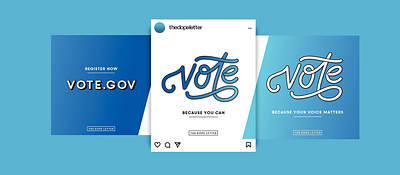 VOTE : Social & Digital Campaign graphic design illustration social media typography