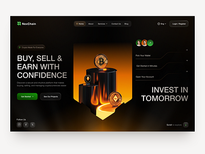 Product design, Website for Crypto Platform analytics clean crm crypto dashboard design finance management modern platform product design saas task management ui ui design uiux ux ux design web website
