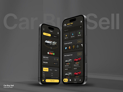 Car Buy Sell Rent Ecommerce App - Your trusted car marketplace app ui automotive car app car buy car buy sell app car dealer car leasing car rent app car shop app car store app dark theme e commerce mobile app mobile app design netro netrosystems retro car app transportation app