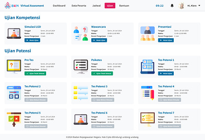 Modern Exam Web App Design app application design desktop exam ui ux webiste