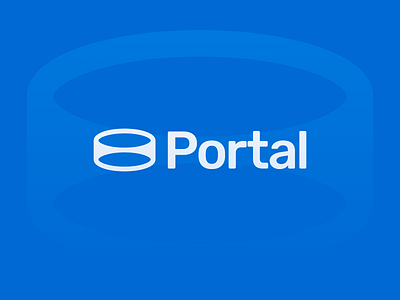 Portal – Logo Design blue branding circle design ellipse fade flat geometrical graphic design logo minimal minimalism minimalist portal saas shape tech