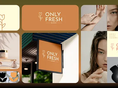 Only Fresh – Skincare Brand Identity Design body care branding brand design brand identity brand presentation cosmetics brand elegant design graphic design logo design minimalist branding organic skincare pastel branding skincare branding soft color palette visual identity wordmark logo