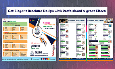 Brochure Design For College academic design admission brochure brochure design college brochure creative brochure educational design graphic design print design professional design