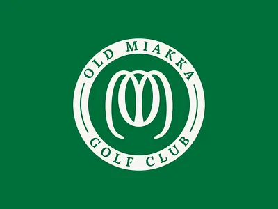 Old Miakka Golf Club Logo art direction branding bright golf golf branding golf club golf club logo golf logo graphic design green logo design modern modern golf logo moren logo