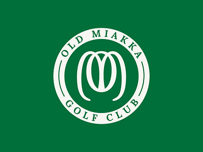 Old Miakka Golf Club Logo art direction branding bright golf golf branding golf club golf club logo golf logo graphic design green logo design modern modern golf logo moren logo