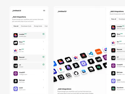 Onboarding — Untitled UI create account integrations onboarding product design sign up ui design user flow user interface