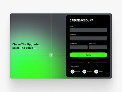 Tech Chasers Login Form branding landing page login login from login page ui uiux design web design webdesign