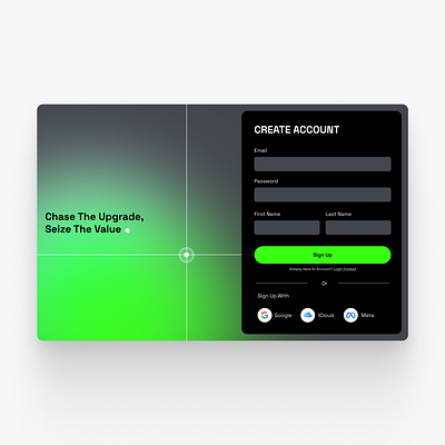 Tech Chasers Login Form branding landing page login login from login page ui uiux design web design webdesign