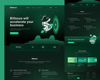 Cryptocurrency landing page - Crypto exchange website design graphic design landing page ui ui design ux design web design website website design