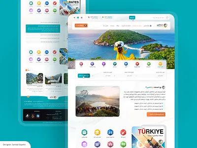 UI/UX Design for Travel Website – Turktamin responsive ui tourism travel app ui travel website ui uiux design ux