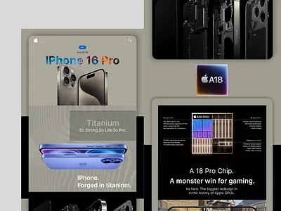 Landing page - iPhone 16 pro design figma iphone iphone app landing page ui design web design website
