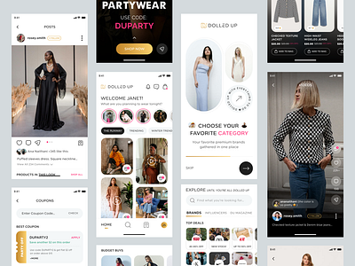 Shopping App app appdesign award branding challenge design illustration interaction logo luxuryapp shopping shoppingapp shoppingappdesign typography ui uidesign ux uxdesign video