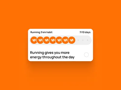 Habit Tracking App | Widget ai app store artificial intelligence google play habit mobile app habit tracker ios mobile orange saas task manager widget