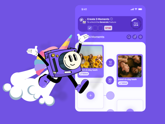 Gamification UI design for Moment iOS