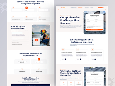 Roof Inspection Services – Website Redesign | wordpress services cleaning service construction website inspection service landing page modern website plumbing website residentialroofing responsive design roofing roofing company roofing contractor roofing landing page roofing website rooftop website small business ui design uix web design website wordpress service