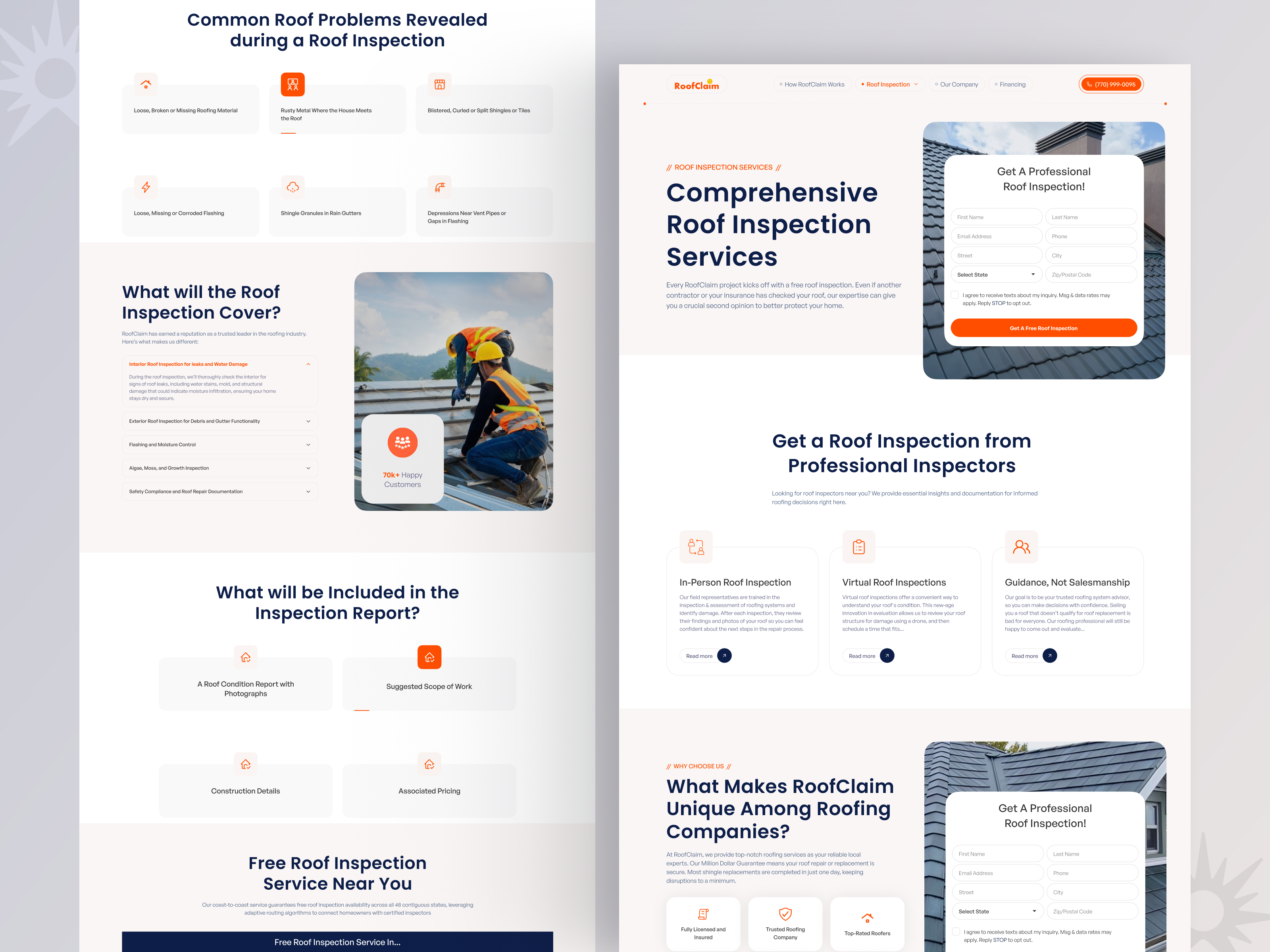 Example of Roofing Website Design || Wix Website