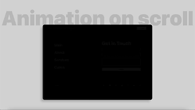 Animation on scroll animation design ecommerce home page inspiration interface landing page marketing minimal motion graphics ui user experience ux ux design web design website website design