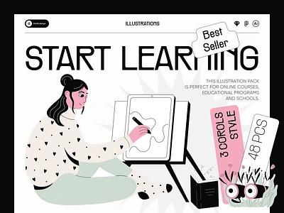 START LEARNING ILLUSTRATIONS 18design clean ui e learning e learning illustration education illustration illustrations school illustrator education learn learn illustrations learning learning illustrations minimalism school schooling student teaching the18.design ui uidesign