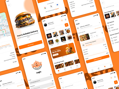 Feasto Food Delivery App Design delivery app design delivery app ui design figma figma design food delivery app design food delivery app ui food delivery app ui design mobile app design ui ui design uiux