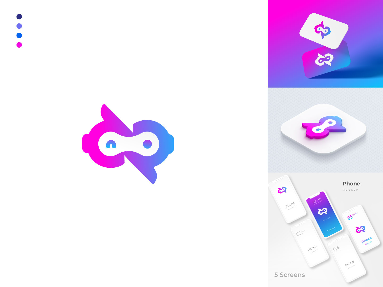 Example of Minimalist & Modern Crypto Logo Design