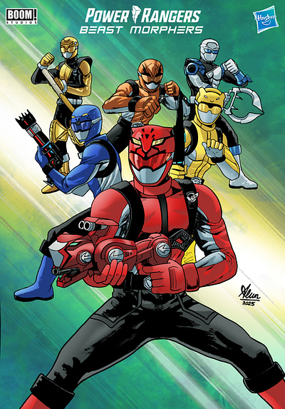 Power Rangers Beast Morphers - Boom! Studios artist artwork best book cover character illustration comic artist comic style concept design drawing hero ideas illustration layout poster poster art power rangers rangers super hero tokusatsu