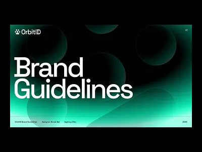 OrbitID - Brand Guidelines brand brand guidelines branding gudelines human id identity logo mark orbit person space syleguide