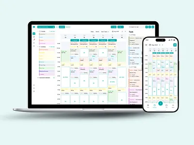 Schedule Management Concept (Calendar) calendar calendar dashboard clean event management plan reminder saas schedule task management teamwork time timeline ui upcoming event ux web app