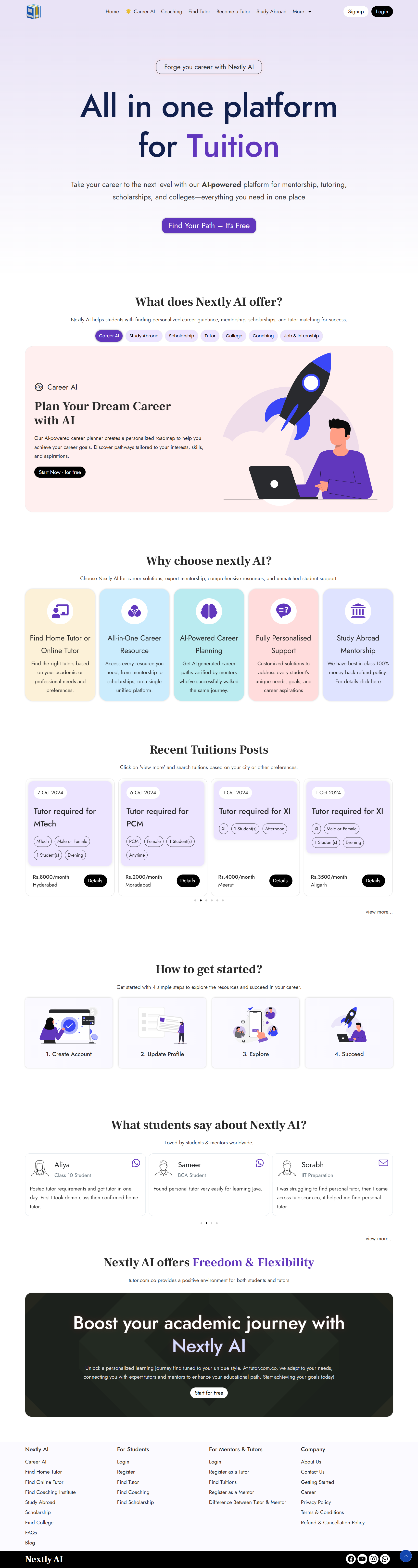 Example of Landing Page Development