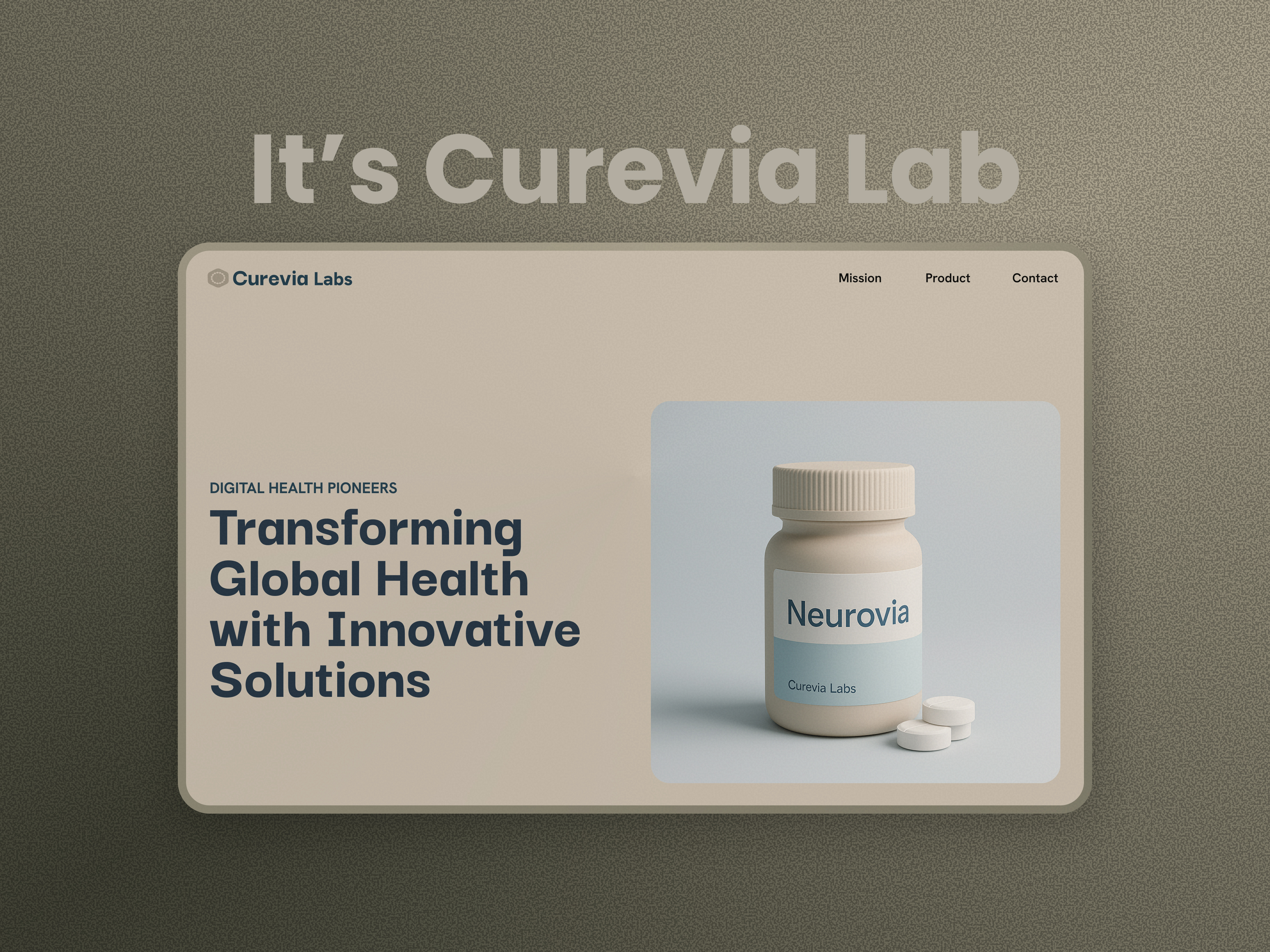 Curevia Labs Website Design branding circle design graphic design illustration logo modern ui ux vector