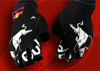 Cyling Gloves - Redbull Racing Concepts cycling cycling jersey design fashion graphic design illustration jersey running sportswear ui