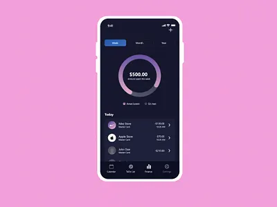 Instagram-like app UI Design animation graphic design