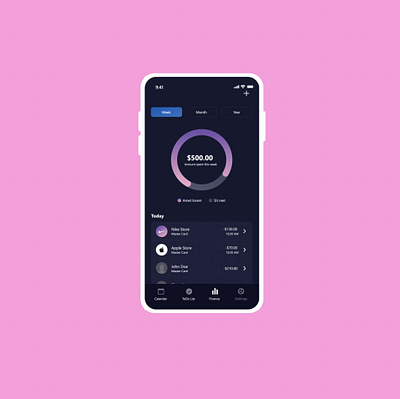 Instagram-like app UI Design animation graphic design