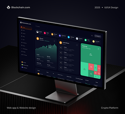 Crypto-Blockchain Dashboard Design blockchain blockchain dashboard clean crypto crypto dashboard cryptocurrency dashboard dashboard design dashboard ui design landing page ui design website