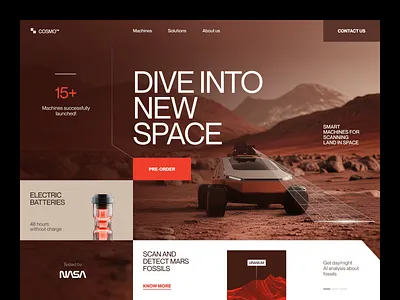 Website for a Tech Company ✦ Cosmo design interface product service startup ui ux web website