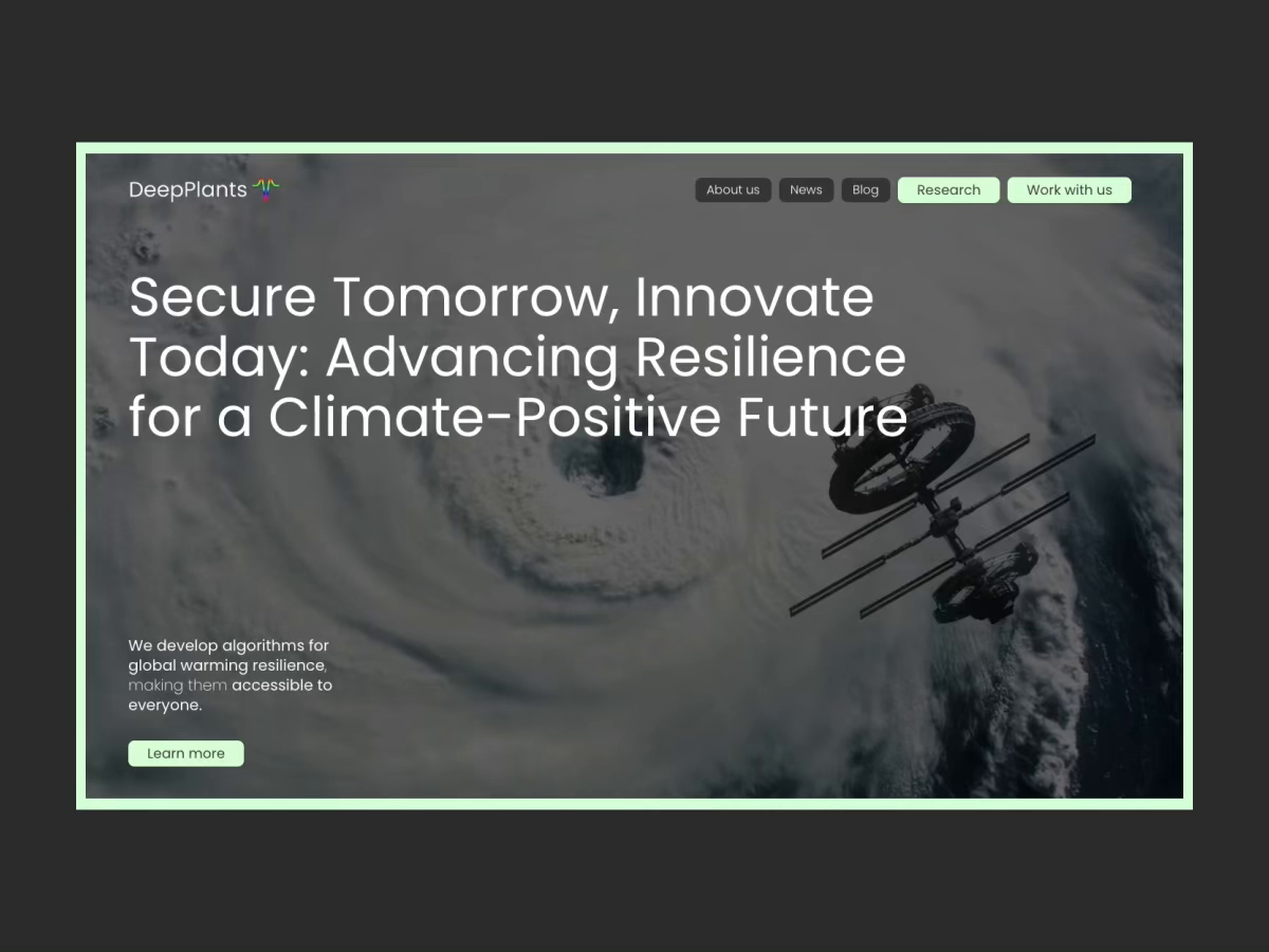 DeepPlants – Web Design