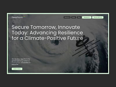 DeepPlants – Web Design ai climatechange design techdesign ui uiux web design
