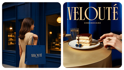 VELOUTÉ bakery branding cheescake graphic design identity logo logodesign typography