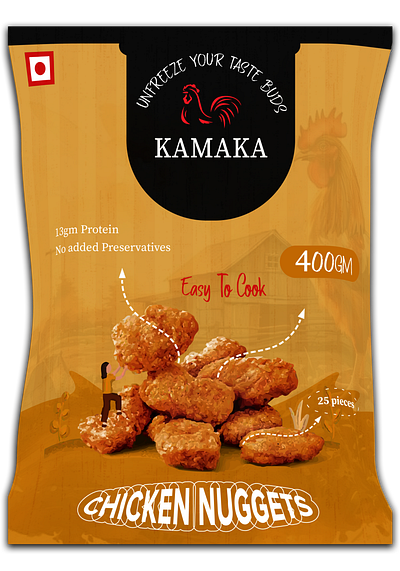 CHICKEN NIGGETS_Package branding graphic design