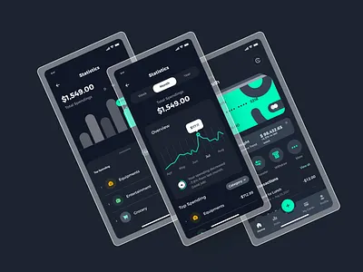 Fintech Mobile app Analytics UI app design banking app ui ux branding design digital wallet app finance app design fintech app design graphic design mobile banking app money transfer app prototype ui ui ux design user journey map wireframe