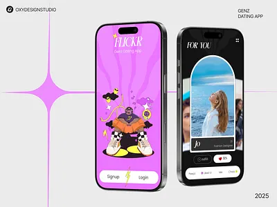 Genz Dating App app dating app genz mobile app design ui uiux user experience user interface ux
