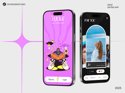 Genz Dating App app dating app genz mobile app design ui uiux user experience user interface ux