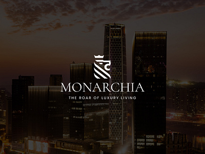 Monarchia | Real Estate Logo Design | Logo design Idea branding chevli designer in gujarat designer in surat graphic design illustration logo logo design idea logo designer real estate logo real estate logo design vatsal vatsal chevli vector veecodes web designer website