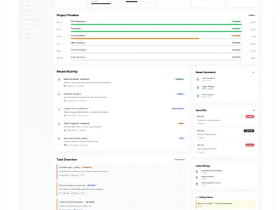SAAS Dashboard Construction ai app ai website branding construction website dashboard dashboard design dashboard ui design graphic design saas saas dashboard saas landing saas landing page saas website ui ui design ui ux ui ux design ux