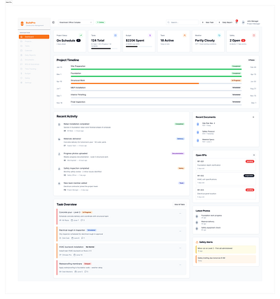 SAAS Dashboard Construction ai app ai website branding construction website dashboard dashboard design dashboard ui design graphic design saas saas dashboard saas landing saas landing page saas website ui ui design ui ux ui ux design ux