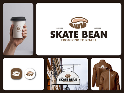 Skate Bean logo design & Brand identity lifestyle brand.