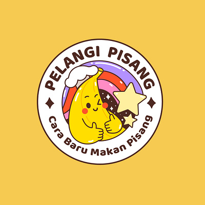Fried Banana Logo graphic design illustration indonesia logo mascot ui vector