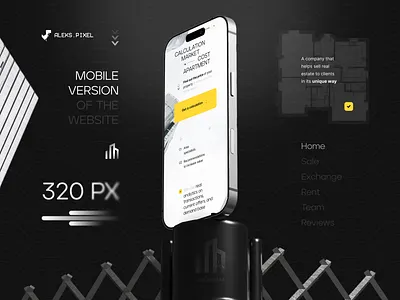 Real estate sale × Website design for an agency × Mobile version design figma graphic design landing landing page real estate site ui