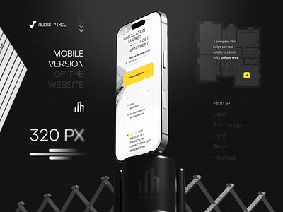 Real estate sale × Website design for an agency × Mobile version design figma graphic design landing landing page real estate site ui