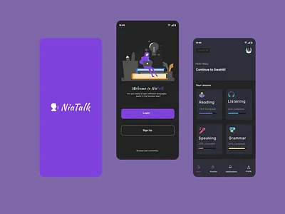 Learn African Languages — Mobile App UI Design app design ui ux
