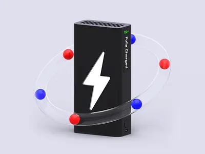 Powerbank 3d art artwork bank blender branding concept creative design graphic design illustration model nft power tech web3